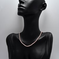 عقد لؤلؤ طبيعي زراعي ذهب 18 - صورة 1
