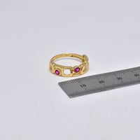 خاتم ليو ذهب 18 - صورة 2