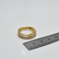 خاتم ايطالي ذهب 18 - صورة 2