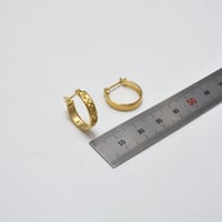 حلق ايطالي ذهب 18 - صورة 2