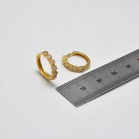 حلق ايطالي ذهب 18 - صورة 2