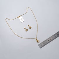 عقد وحلق ذهب 18 - صورة 3