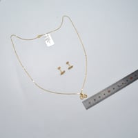 عقد وحلق ذهب 18 - صورة 3