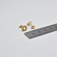 حلق ايطالي ذهب 18 - صورة 2