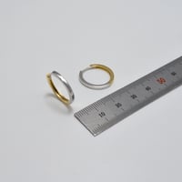 حلق ايطالي ذهب 18 - صورة 2