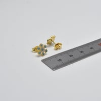 حلق ايطالي ذهب 18 - صورة 2