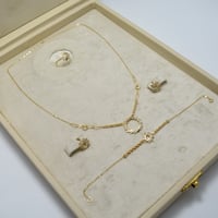 طقم ايطالي ذهب 18 - صورة 1