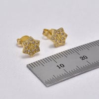 حلق زخارف ذهب 18 - صورة 2