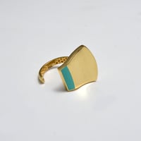 خاتم دورا ذهب 18 - صورة 1