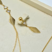 طقم ايطالي ذهب 18 - صورة 3