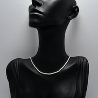 عقد لؤلؤ طبيعي زراعي ذهب 18 - صورة 1