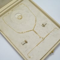 طقم ايطالي ذهب 18 - صورة 1