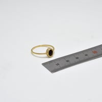 خاتم جارنت ذهب 18 - صورة 2