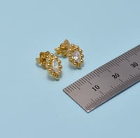 حلق ابريل ذهب 18 - صورة 2
