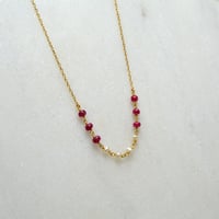 عقد روبي ذهب 21 - صورة 1