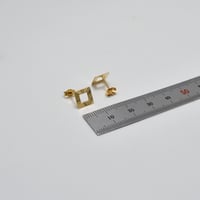 حلق ايطالي ذهب 18 - صورة 2