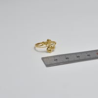 خاتم ايطالي بناتي ذهب 18 - صورة 2