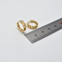 حلق ايطالي ذهب 18 - صورة 2
