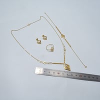 طقم ايطالي ذهب 18 - صورة 4
