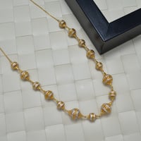 عقد غزل جواهر ذهب 21 - صورة 5