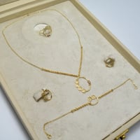 طقم ايطالي ذهب 18 - صورة 1
