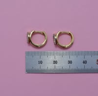 حلق ذهب 18 - صورة 2