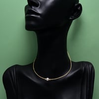 طوق لؤلؤ ذهب 18 - صورة 1