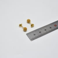 حلق ايطالي ذهب 18 - صورة 2