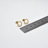 حلق ايطالي ذهب 18 - صورة 2