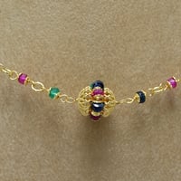 عقد احجار ذهب عيار 18 - صورة 2