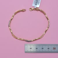 سوار ايطالي ذهب 18  - صورة 3