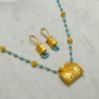 عقد وحلق الزين ذهب 21 - صورة 1