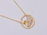 عقد وزه ذهب 18 - صورة 1