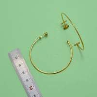 حلق ذهب 18 - صورة 3