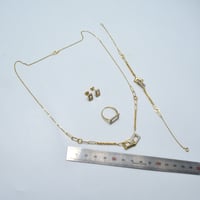 طقم ايطالي ذهب 18 - صورة 4