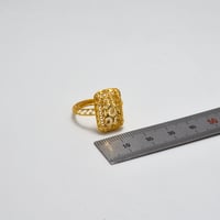 خاتم فايبر ذهب 21 - صورة 3