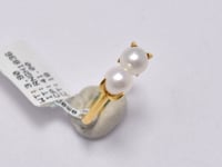 خاتم لولو ذهب 18 - صورة 2