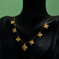 عقد وردات ذهب 21 - صورة 1