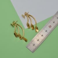 حلق ايطالي ذهب 18 - صورة 3