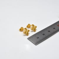 حلق كوين فلور ذهب 21 - صورة 2