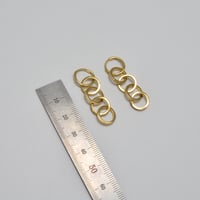 حلق ايطالي ذهب 18 - صورة 3