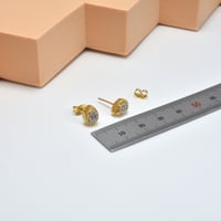 حلق ايطالي ذهب 18 - صورة 2