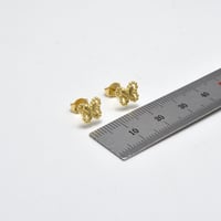 حلق ايطالي ذهب 18 - صورة 2