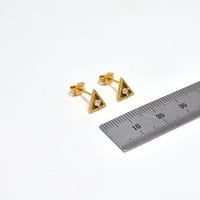 حلق انيق ذهب 18 - صورة 2