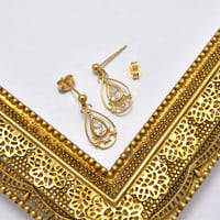 حلق ذهب 18 - صورة 3