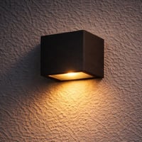 قطعتين إضاءة جدارية شمسية خارجية لإنارة لوحة العنوان الوطني | مكعب LED مقاوم للماء - صورة 1