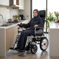 كرسي متحرك كهربائي متمدد 46سم - راحة مطلقة - صورة 2