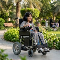 كرسي أطفال كهربائي 1111 قابل للطي 35 سم - صورة 2