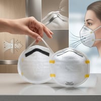 كمامة N95 MCRN951 - حماية موثوقة (20 كمامة) - صورة 2