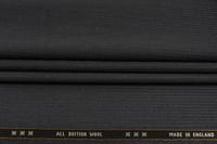 قماش انجليزي صوف 100% من شركة DORMEUIL مقلم باللون الرصاصي - صورة 1